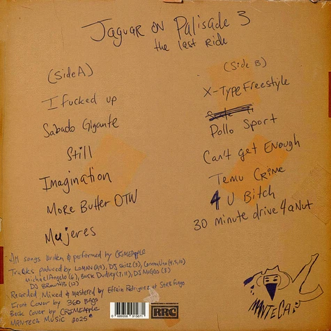 洋楽 CRIMEAPPLE Jaguar On Palisade 3 (CD) Crimeapple - Jaguar On Palisade 3 - Vinyl LP - 2025 - EU