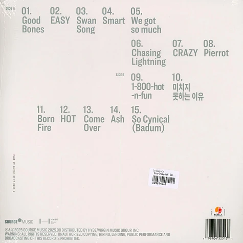 K-POP・アジア EASY-CRAZY-HOT SPECIAL VINYL CARBONBLACK Le Sserafim - 'Easy-Crazy-Hot' Special Vinyl Edition Carbon Black