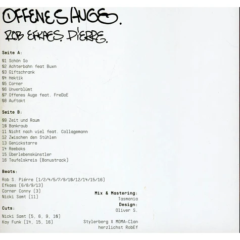 Rob S. Piérre & Efkaes - Offenes Auge
