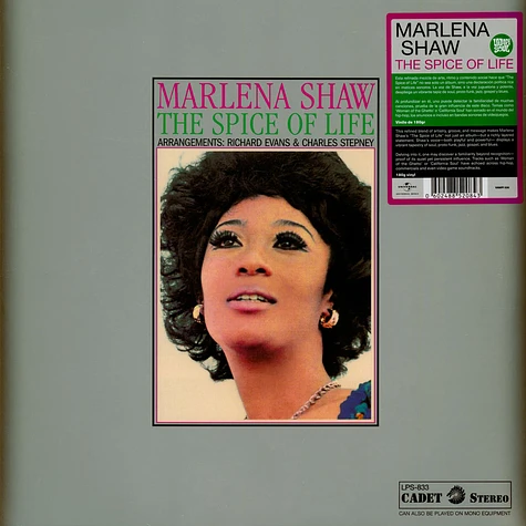 Marlena Shaw - The Spice Of Life - Vinyl LP - 1969 - EU - Reissue