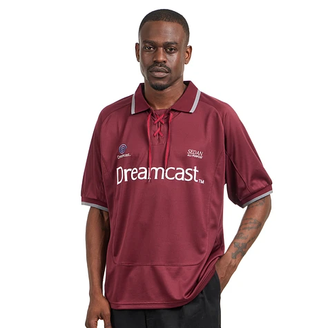 SEDAN ALL-PURPOSE x Dreamcast - Game Shirt (Burgundy / Blue) | HHV
