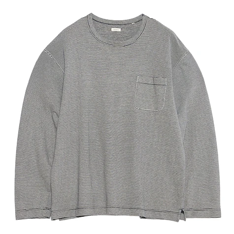 nanamica - Micro Stripe Pocket L/S Tee