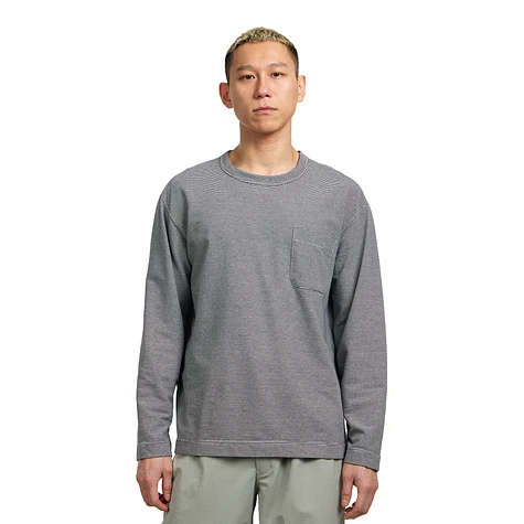 nanamica - Micro Stripe Pocket L/S Tee