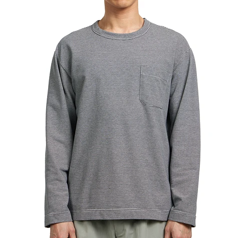 nanamica - Micro Stripe Pocket L/S Tee