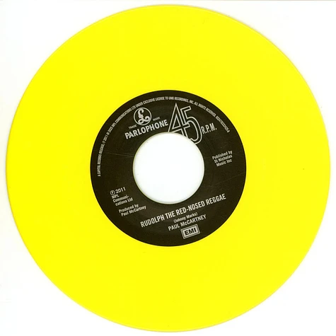 Paul McCartney - Wonderful Christmastime / Rudolph The Red-Nosed Reggae Canary Yellow Vinyl Edition