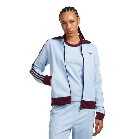 adidas - Classic Track Top (Crystal Sky / Maroon) | HHV