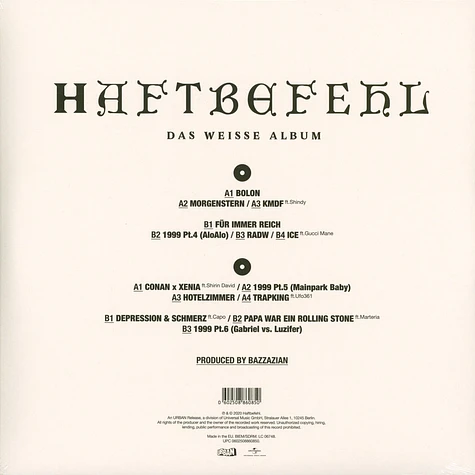 Haftbefehl - Das Weisse Album