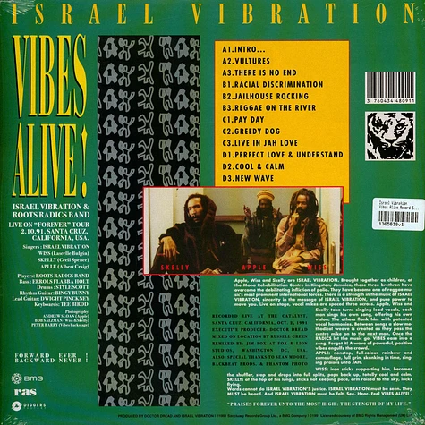 Israel Vibration - Vibes Alive Record Store Day 2026 Edition - Vinyl 2LP -  1992 - EU - Reissue