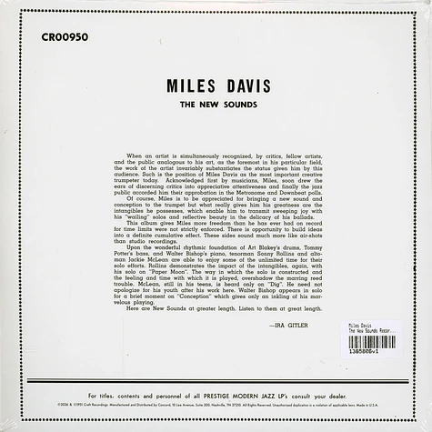 Miles Davis - The New Sounds Record Store Day 2026 Edition - Vinyl
