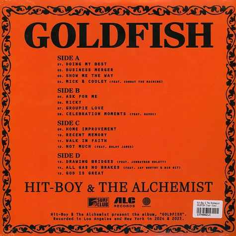 Hit-Boy & The Alchemist - GOLDFISH Clear Vinyl Edition - Vinyl 2LP