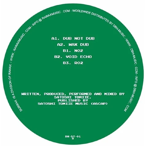 Satoshi Tomiie - Subtract Infinity Part 1 Black Vinyl Edition