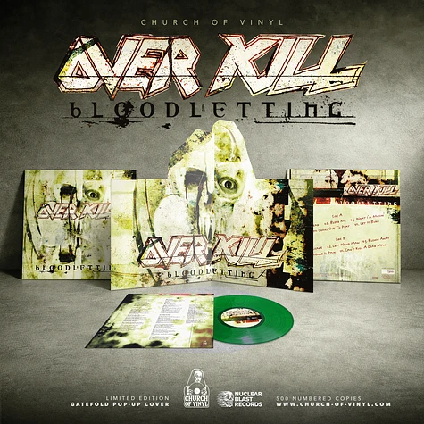 Overkill - Bloodletting Popup LP Green Vinyl Edition - Vinyl LP