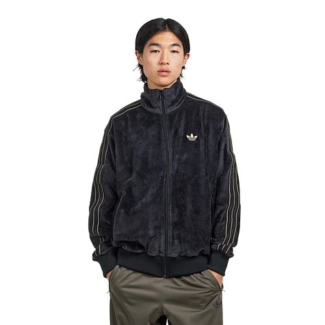 adidas - Firebird Velour Track Top (Black) | HHV