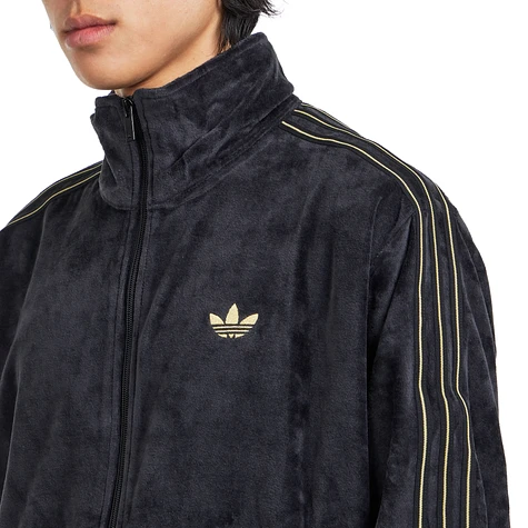 adidas - Firebird Velour Track Top (Black) | HHV