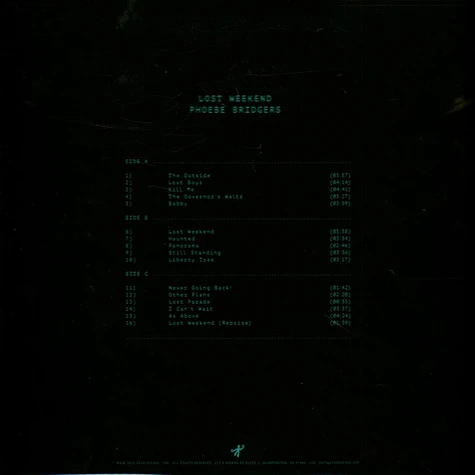Phoebe Bridgers - Lost Weekend HHV European Exclusive Enceladus Geysers Vinyl Edition
