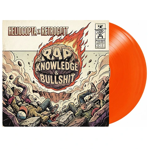 Heliocopta & Retrogott - Rap Knowledge & Bullshit Orange Vinyl Edition
