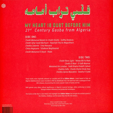 V.A. - My Heart Is Dust Before Him - 21st Century Gasba From Algeria