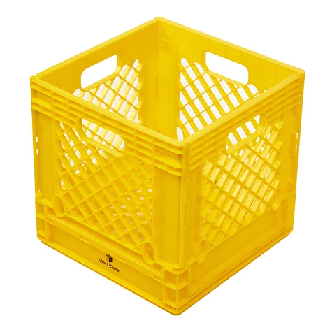 Vinyl Crate - 12" Vinyl Crate Berlin Edition: Black - White - Yellow - Bright Green