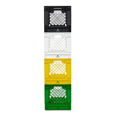 Vinyl Crate - 12" Vinyl Crate Berlin Edition: Black - White - Yellow - Bright Green