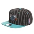 Mitchell & Ness - Charlotte Hornets NBA Double Pinstripe Snapback Cap
