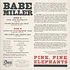 Babe Miller - Pink, Pink Elephants