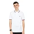 Twin Tipped Fred Perry Polo Shirt (White / Bright Red / Navy)