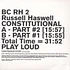 Russell Haswell - Constitutional