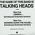 Talking Heads - I Zimbra / Burning Down The House