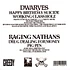 Dwarves / The Raging Nathans - Split EP Clear Red Vinyl Edition