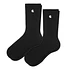 Madison Pack Socks (Pack of 2) (Black / White + Black / White)
