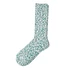 Light Weight Slub Crew Socks (Green Melange)