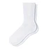 Organic Daily Ribbed Crew Socks (Pack of 3) (White)
