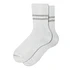 Hemp Organic Cotton Stripe Socks (White / Gray)