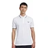 Twin Tipped Fred Perry Polo Shirt (White / Slkyp / Unigreen)