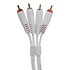 UDG - Ultimate Audio Cable Set RCA - RCA White Straight 1,5m