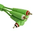 UDG - Ultimate Audio Cable Set RCA Straight-RCA Angled Green 3m