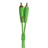 UDG - Ultimate Audio Cable Set RCA Straight-RCA Angled Green 3m