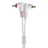 UDG - Ultimate Audio Cable Set RCA Straight-RCA Angled White 3m