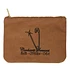 Canvas Graphic Zip Wallet (Safety Pin Embroidery / Hamilton Brown / Black)