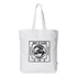 Stamp Tote "Dearborn", Uncoated Canvas, 11.4 oz (White / Black)