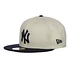 Team Colour New York Yankees 59fifty Cap (Cream / Navy)