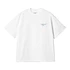 S/S Signature Script T-Shirt (White / Dusty Ice)