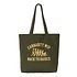 Canvas Graphic Tote OM "Dearborn", Uncoated Canvas, 11.4 oz (Basics Print / Office Green)