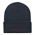 Script Beanie (Air Force Blue / Malbec)