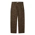 Carhartt WIP - W' Leo Pierce Pant Straight "Hubbard" Canvas, 9 oz