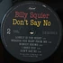 Billy Squier - Don't Say No