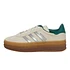 Gazelle Bold W (Off White / Silver Metallic / Collegiate Green)