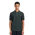 Fred Perry - Crepe Pique Zip Neck Polo Shrt