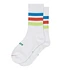 Fine Pile Striped Crew Socks (Striped)