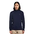 Cable-Knit Wool-Cashmere Zip Sweater (Hunter Navy)